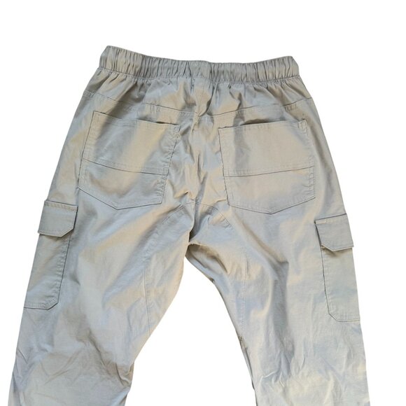 Benjamin Black Tapered Leg Jogger Cargo Pants Men's Size Small Gray Activewear - Picture 4 of 10